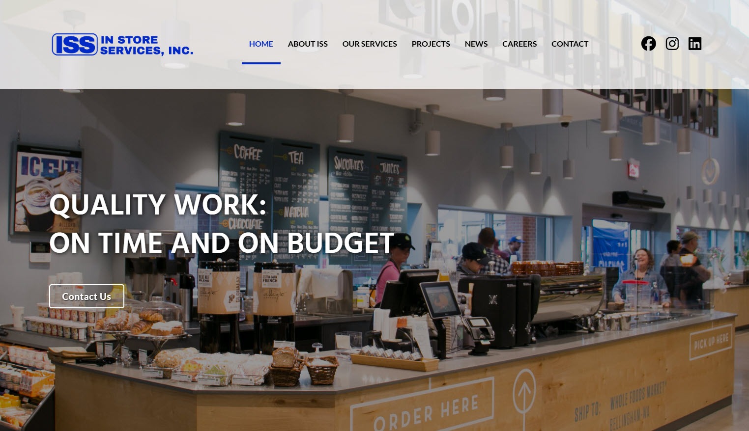 New Website ISS New Website In Store Services New Website